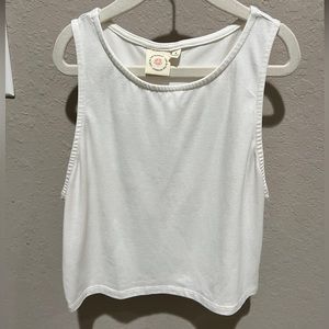 Cropped White Tank